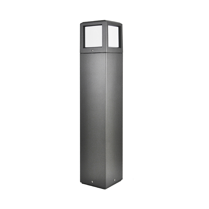 YMLED-6208 Fyrkantig modell Aluminium LED-pollare Trädgårdsljus